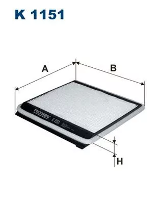 Filter, cabinelucht FILTRON K 1151)