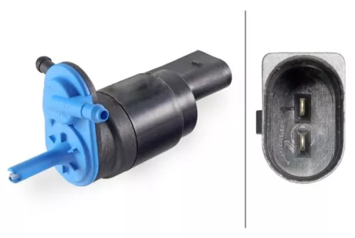 Washer Fluid Pump, window cleaning HELLA 8TW 006 847-021)
