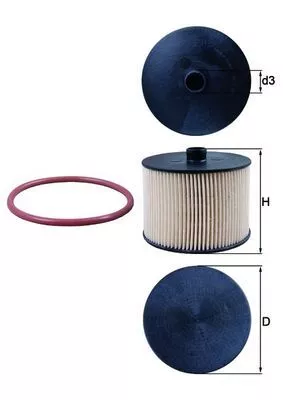 Fuel Filter KNECHT KX 201D)