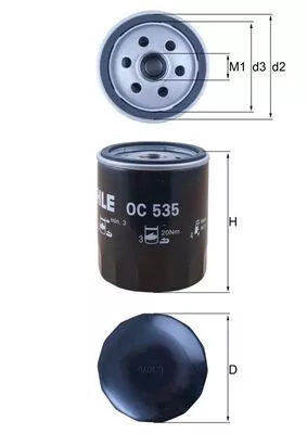Oliefilter KNECHT OC 535)