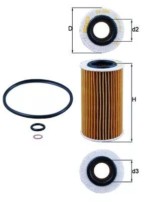 Oil Filter KNECHT OX 384D)