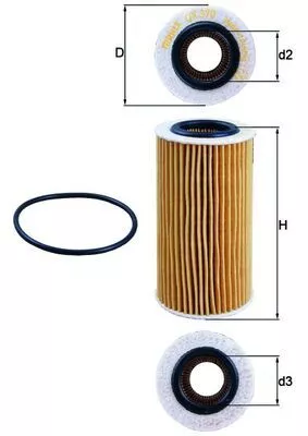 Oliefilter KNECHT OX 370D)
