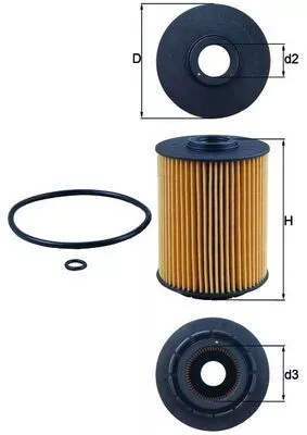 Oil Filter KNECHT OX 356D)