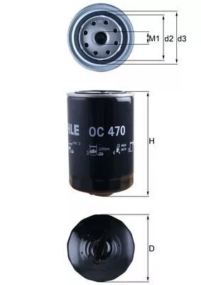 Oil Filter KNECHT OC 470)