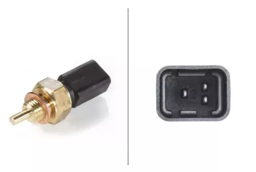 Sensor, coolant temperature HELLA 6PT 009 107-131)