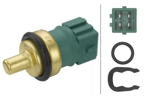 Sensor, coolant temperature HELLA 6PT 009 107-541)