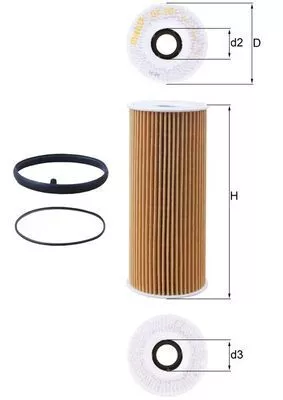 Oliefilter KNECHT OX 381D)