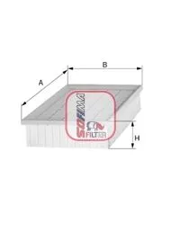 Luchtfilter SOFIMA S 3298 A)