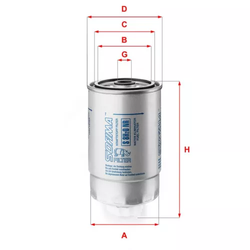 Fuel Filter SOFIMA S 8H2O NR)