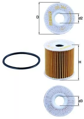 Oliefilter KNECHT OX 346D)
