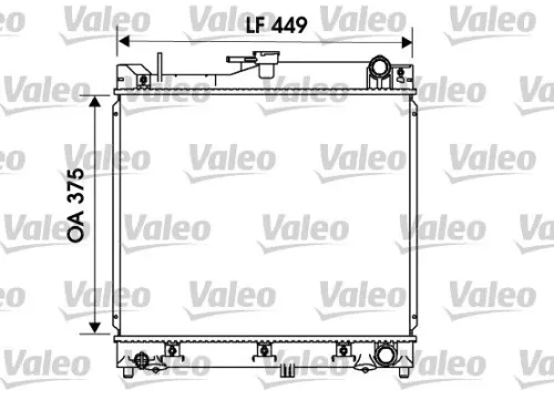 Radiator, motorkoeling VALEO 734170)
