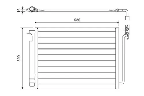 Condensor, airconditioning VALEO 817575)