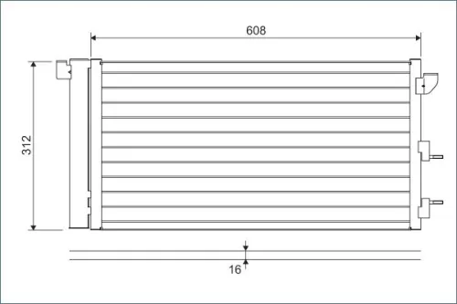 Condensor, airconditioning VALEO 818005)