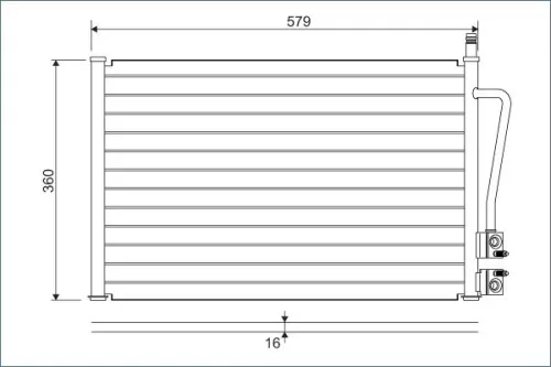 Condenser, air conditioning VALEO 817664)