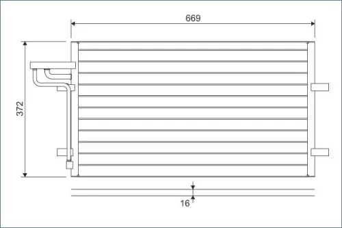 Condensor, airconditioning VALEO 818046)