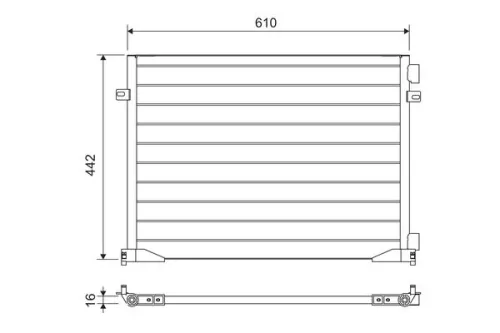 Condensor, airconditioning VALEO 817644)