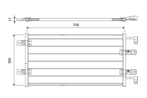 Condensor, airconditioning VALEO 817645)
