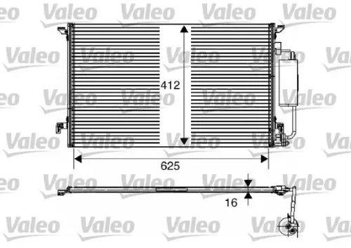 Condensor, airconditioning VALEO 817711)