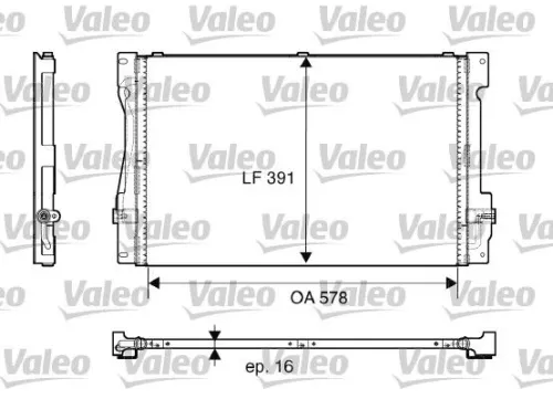 Condensor, airconditioning VALEO 817675)