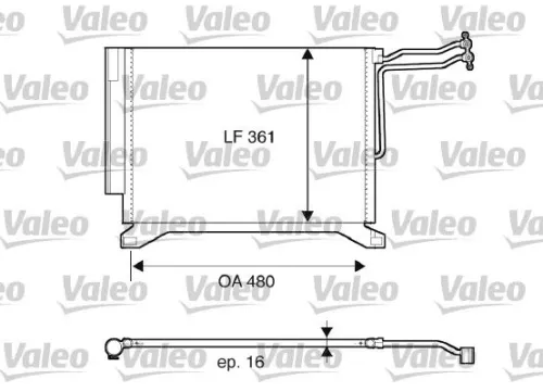 Condensor, airconditioning VALEO 817837)
