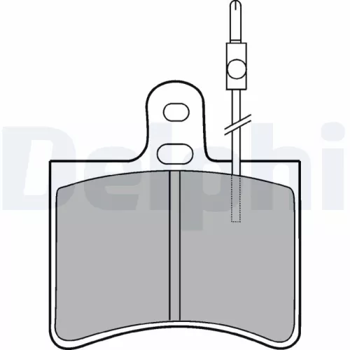 Brake Pad Set, disc brake DELPHI LP1436)