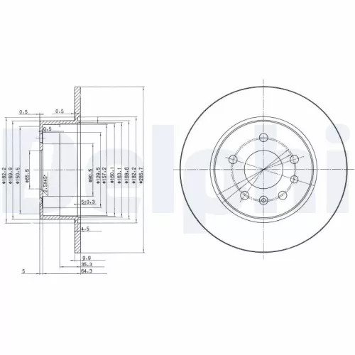 Brake Disc DELPHI BG3424)