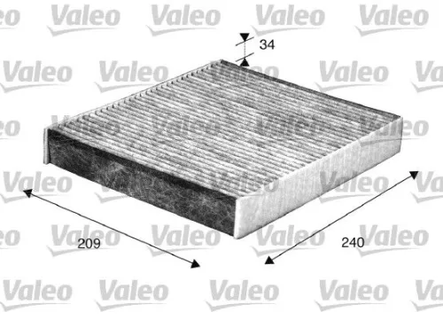 Filter, cabin air VALEO 698883)