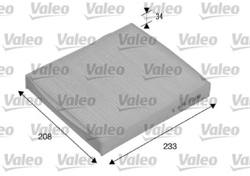 Filter, cabin air VALEO 715510)