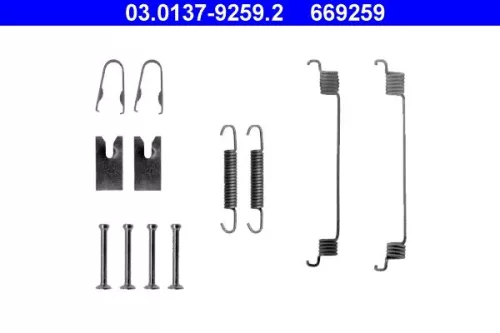 Accessoirekit, remschoenen ATE 03.0137-9259.2)