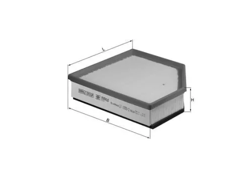 Luchtfilter KNECHT LX 1593/2)