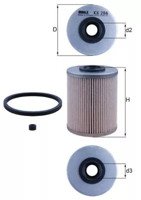 Fuel Filter KNECHT KX 206D)