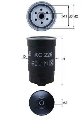 Fuel Filter KNECHT KC 226)