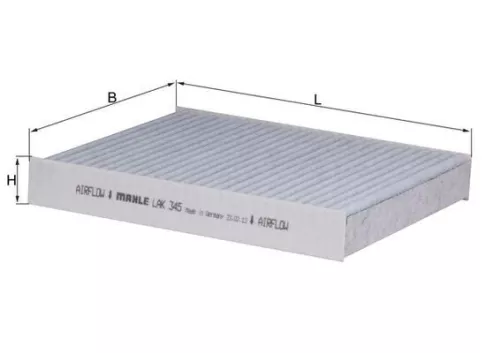 Filter, cabinelucht KNECHT LAK 345)