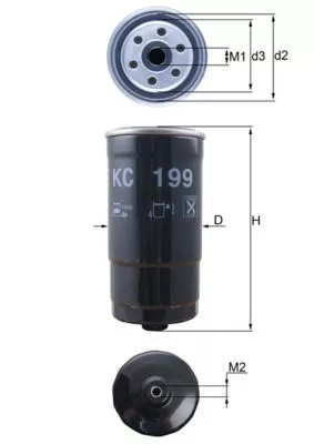Fuel Filter KNECHT KC 199)