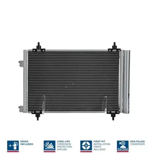 Condenser, air conditioning NISSENS 94758)