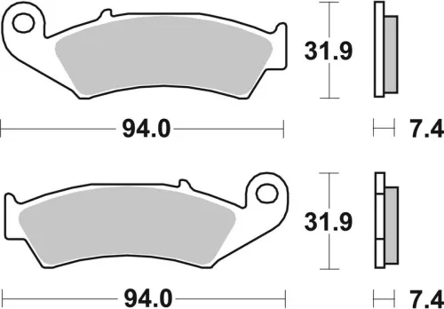 Remblokkenset, schijfrem BREMBO 07HO2506)