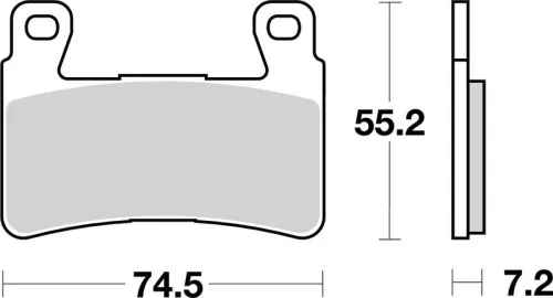 Remblokkenset, schijfrem BREMBO 07HO4507)