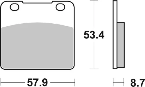 Remblokkenset, schijfrem BREMBO 07SU0607)