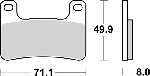 Remblokkenset, schijfrem BREMBO 07SU27SA)