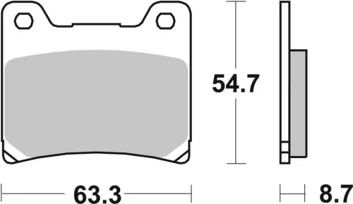 Remblokkenset, schijfrem BREMBO 07YA1107)