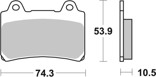 Remblokkenset, schijfrem BREMBO 07YA1711)