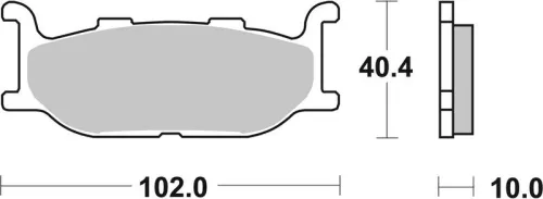 Remblokkenset, schijfrem BREMBO 07YA2709)