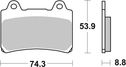 Remblokkenset, schijfrem BREMBO 07YA3507)