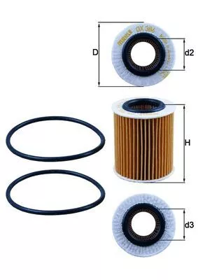 Oliefilter KNECHT OX 386D)