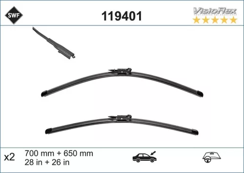 Wiper Blade SWF 119401)