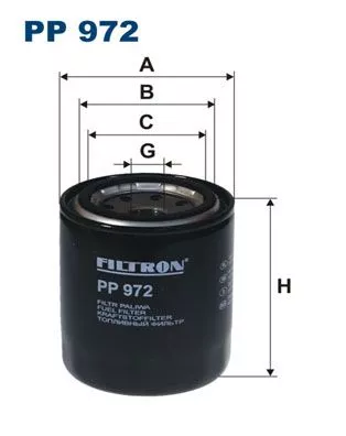 Fuel Filter FILTRON PP 972)