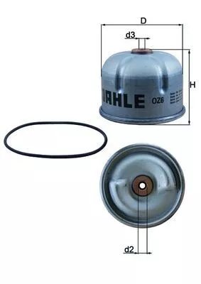Oliefilter KNECHT OZ 6D)
