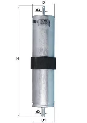 Brandstoffilter KNECHT KL 477)