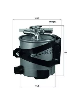 Brandstoffilter KNECHT KLH 44/22)