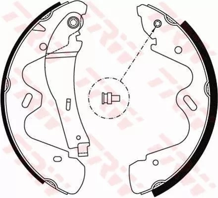 Brake Shoe Set TRW GS8483)